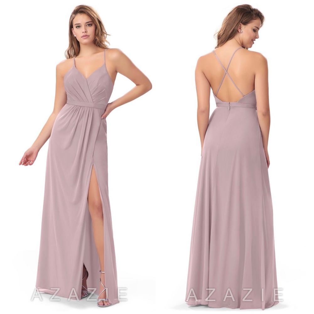 Azazie Luxy Gown (Vintage Mauve)